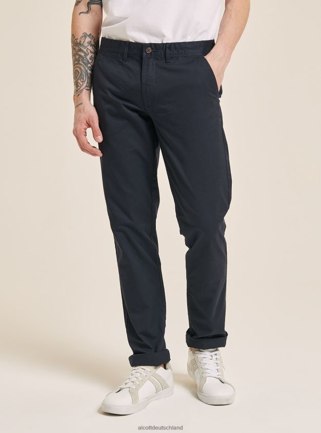 Kleidung de Alcott Männer Twill-Chinos c2222 Marine 88J68R1192