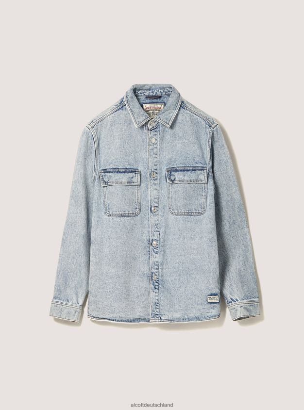 Kleidung de Alcott Männer Jeanshemdjacke d006 azurblau 88J68R1043