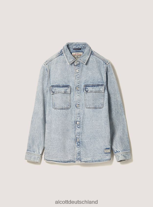 Kleidung de Alcott Männer Jeanshemdjacke d006 azurblau 88J68R1043