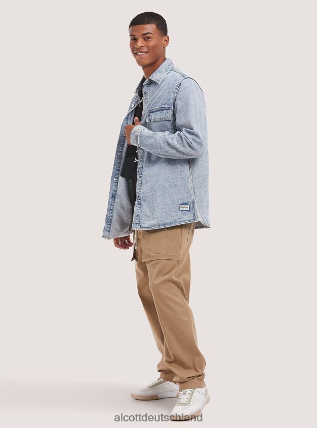 Kleidung de Alcott Männer Jeanshemdjacke d006 azurblau 88J68R1043