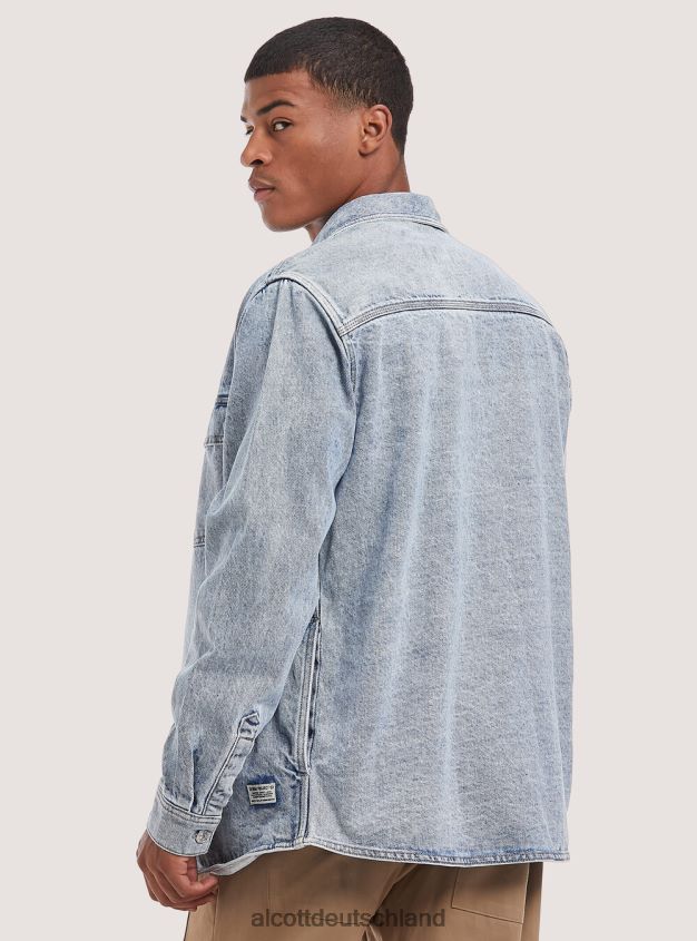 Kleidung de Alcott Männer Jeanshemdjacke d006 azurblau 88J68R1043