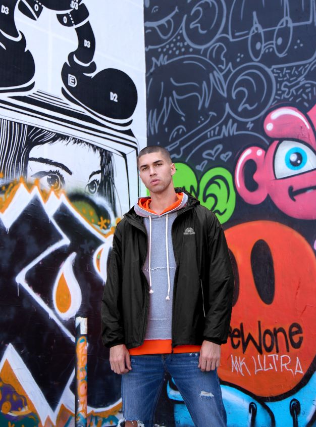 Kleidung de Alcott Männer leichte winddichte Jacke c837 gelb 88J68R732