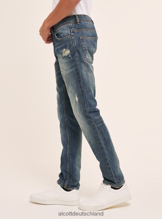 Kleidung de Alcott Männer Jeans Slim-Fit azurblau 88J68R806