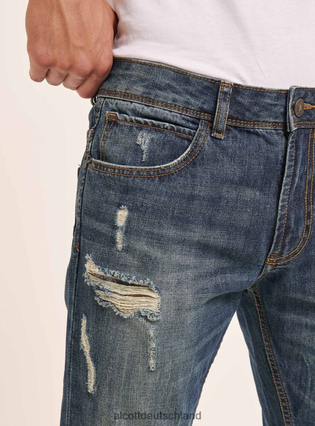 Kleidung de Alcott Männer Jeans Slim-Fit azurblau 88J68R806