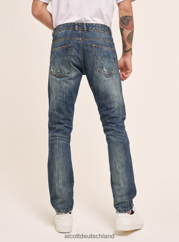 Kleidung de Alcott Männer Jeans Slim-Fit azurblau 88J68R806