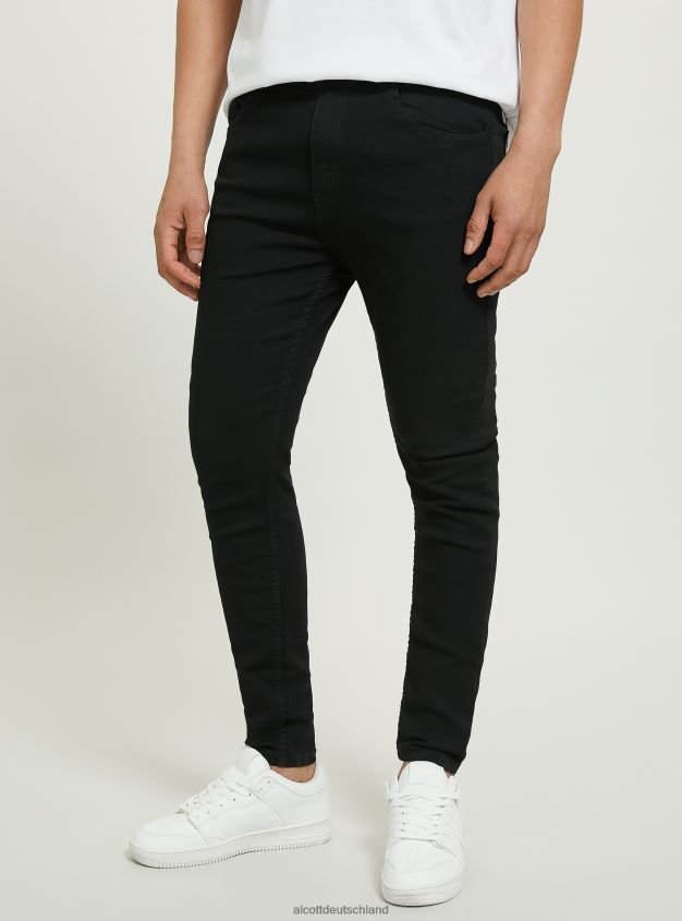 Kleidung de Alcott Männer Jeans aus Stretch-Denim mit Super-Skinny-Passform d003 mittelblau 88J68R990
