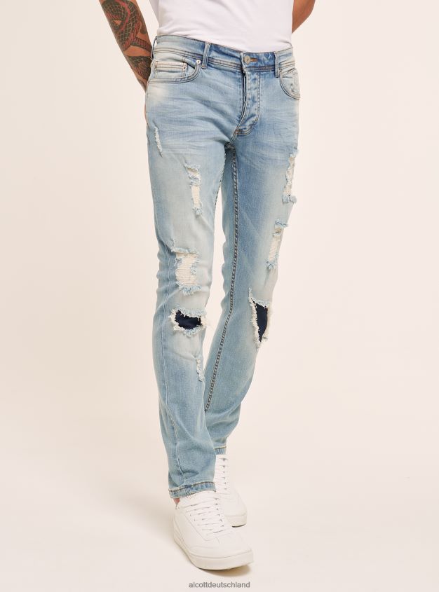 Kleidung de Alcott Männer Jeans im Skinny-Fit Blau 88J68R902