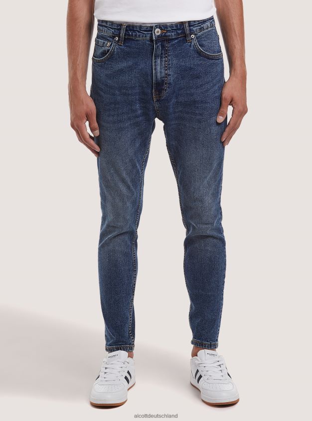 Kleidung de Alcott Männer Karottenjeans aus Stretch-Denim d007 helles Azurblau 88J68R786