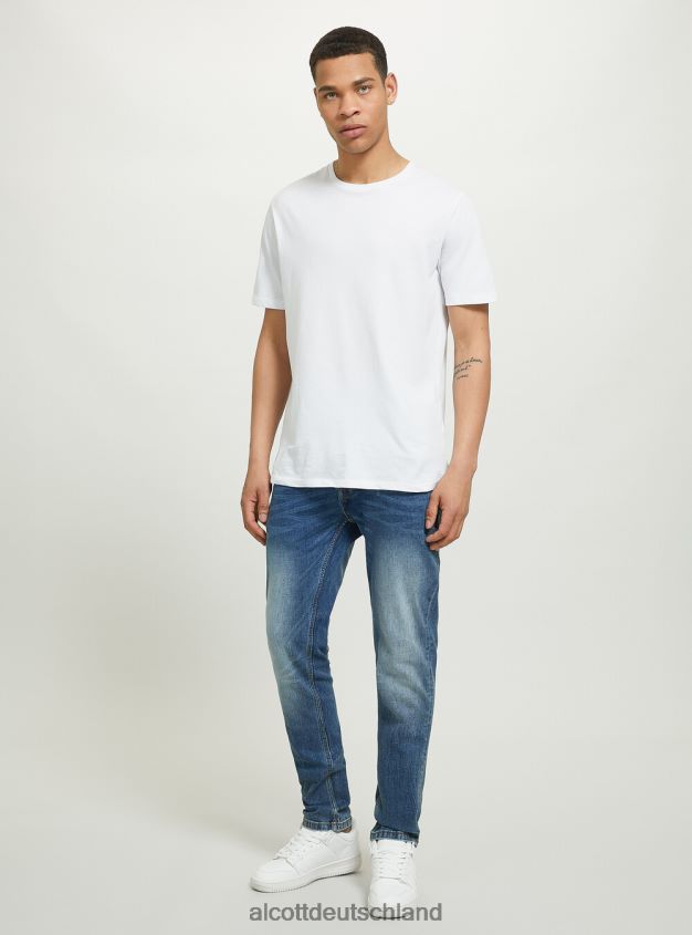 Kleidung de Alcott Männer Skinny-Fit-Jeans aus Stretch-Denim d002 mitteldunkelblau 88J68R1152