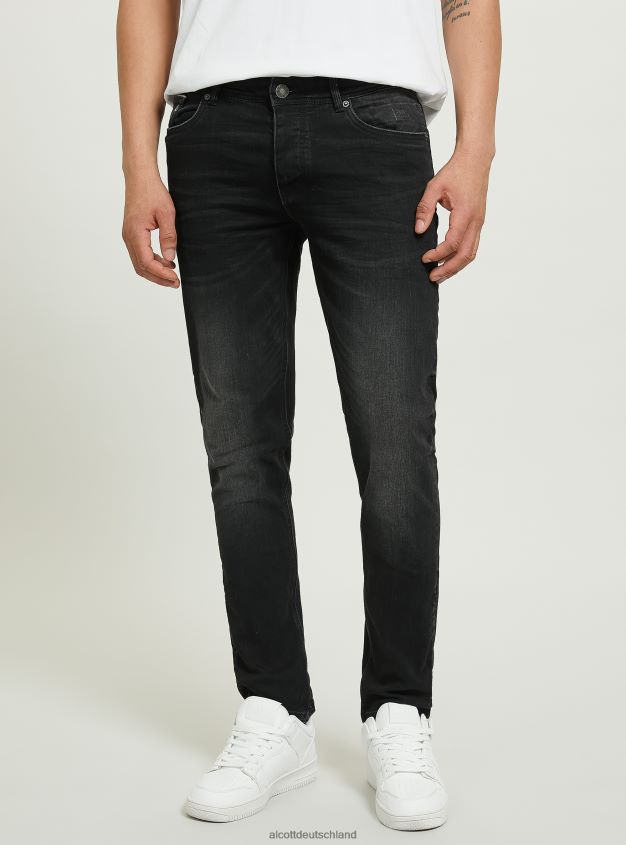 Kleidung de Alcott Männer Skinny-Fit-Jeans aus Stretch-Denim d002 mitteldunkelblau 88J68R729