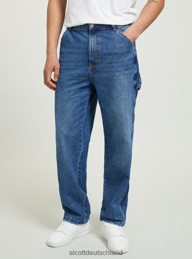 Kleidung de Alcott Männer Zimmermannsjeans d003 mittelblau 88J68R638