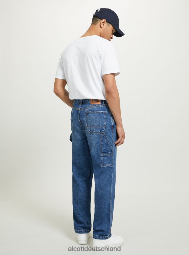 Kleidung de Alcott Männer Zimmermannsjeans d003 mittelblau 88J68R638