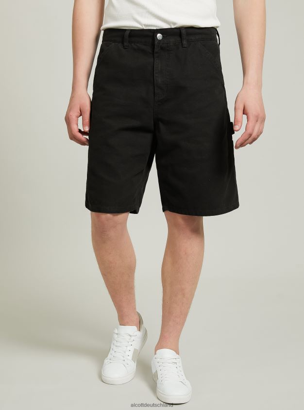 Kleidung de Alcott Männer Bermuda-Leinwand-Zimmermann gn3 grünes Licht 88J68R621