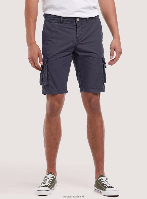 Kleidung de Alcott Männer Bermudashorts aus Baumwolle mit großen Taschen c0586 ecru' 88J68R1149