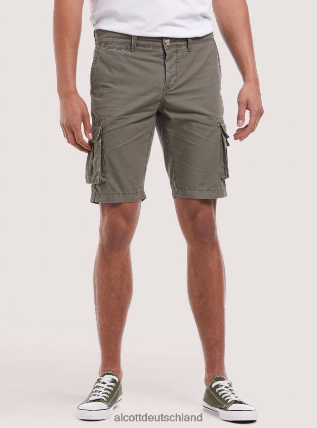 Kleidung de Alcott Männer Bermudashorts aus Baumwolle mit großen Taschen c0586 ecru' 88J68R853