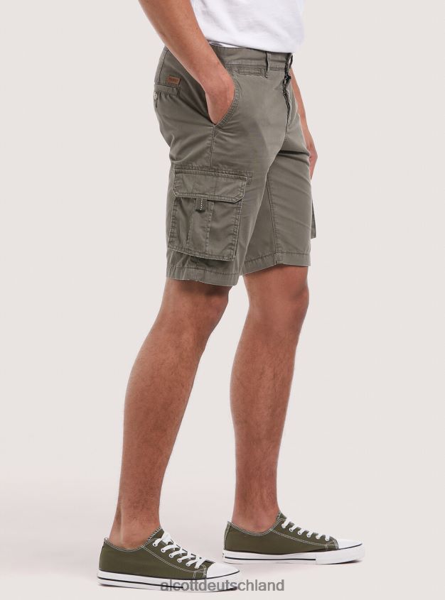 Kleidung de Alcott Männer Bermudashorts aus Baumwolle mit großen Taschen c0586 ecru' 88J68R853