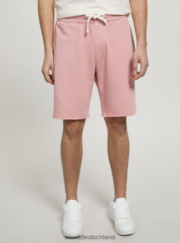 Kleidung de Alcott Männer Jogger-Bermudashorts aus Baumwolle bk1 schwarz 88J68R1025