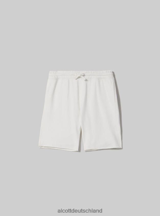 Kleidung de Alcott Männer Jogger-Bermudashorts aus Baumwolle bk1 schwarz 88J68R779