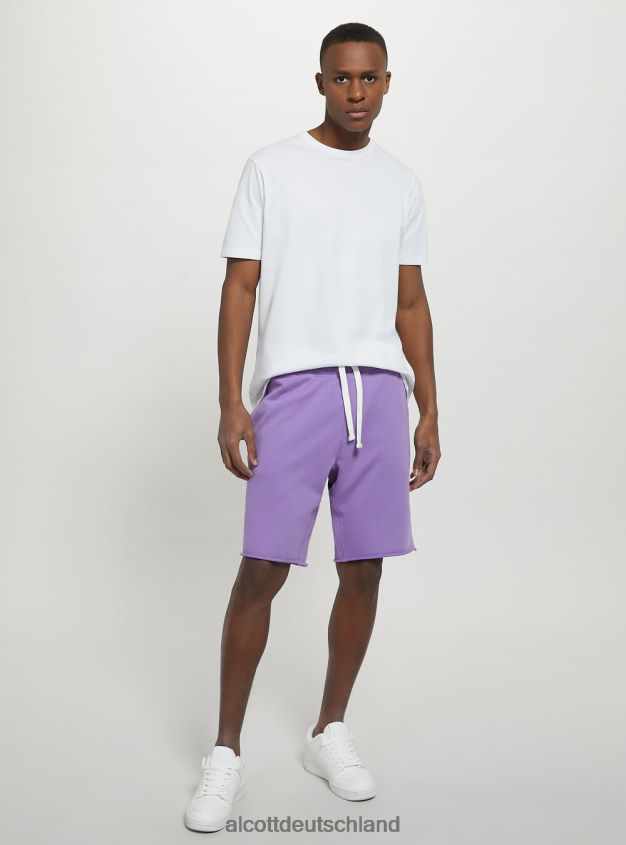 Kleidung de Alcott Männer Jogger-Bermudashorts aus Baumwolle bk1 schwarz 88J68R785