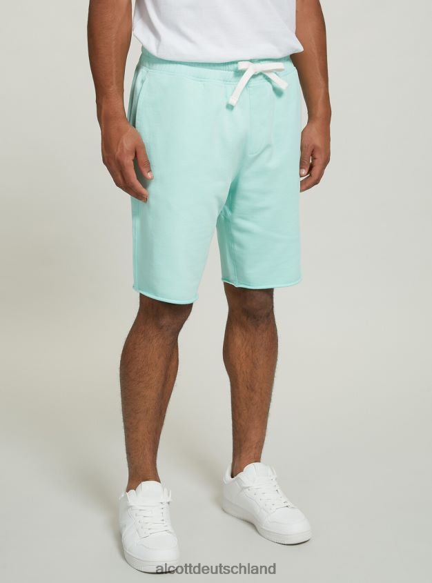 Kleidung de Alcott Männer Jogger-Bermudashorts aus Baumwolle bk1 schwarz 88J68R835