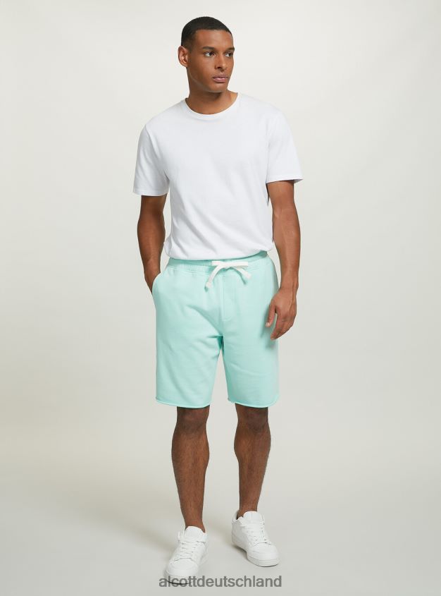 Kleidung de Alcott Männer Jogger-Bermudashorts aus Baumwolle bk1 schwarz 88J68R835