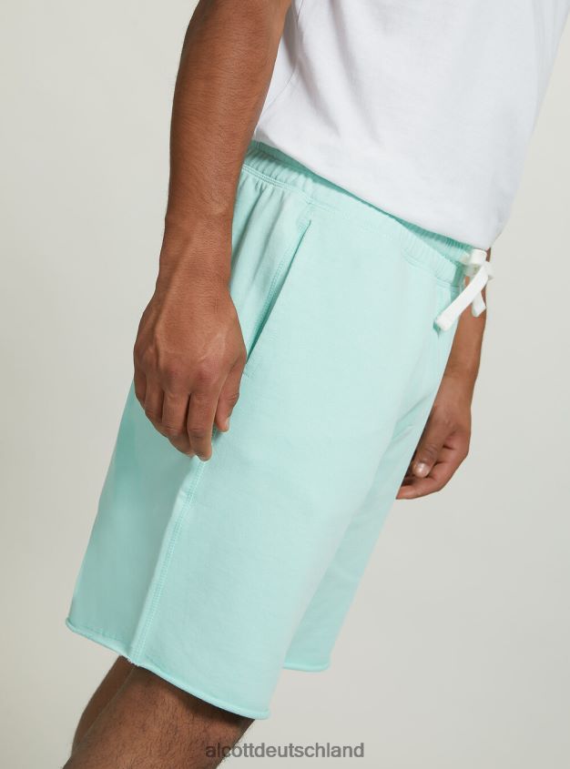 Kleidung de Alcott Männer Jogger-Bermudashorts aus Baumwolle bk1 schwarz 88J68R835