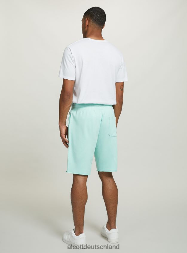 Kleidung de Alcott Männer Jogger-Bermudashorts aus Baumwolle bk1 schwarz 88J68R835