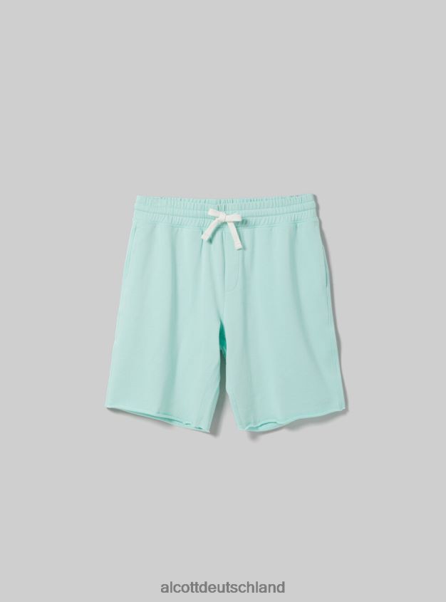 Kleidung de Alcott Männer Jogger-Bermudashorts aus Baumwolle bk1 schwarz 88J68R835