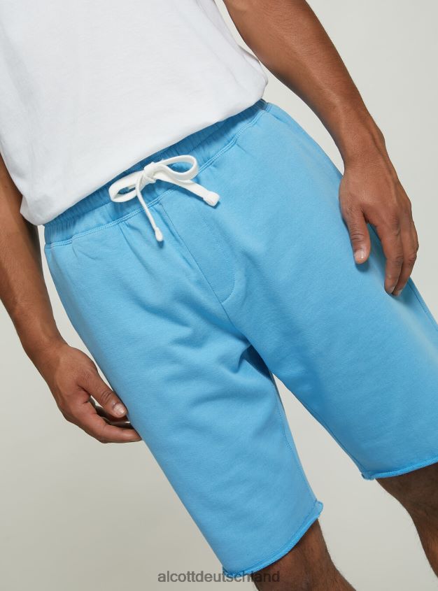 Kleidung de Alcott Männer Jogger-Bermudashorts aus Baumwolle bk1 schwarz 88J68R970