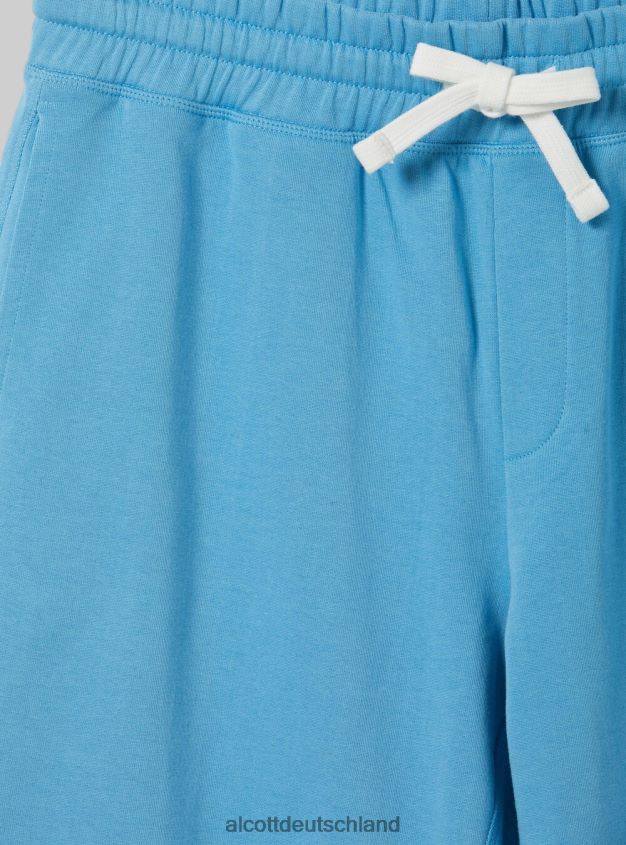 Kleidung de Alcott Männer Jogger-Bermudashorts aus Baumwolle bk1 schwarz 88J68R970