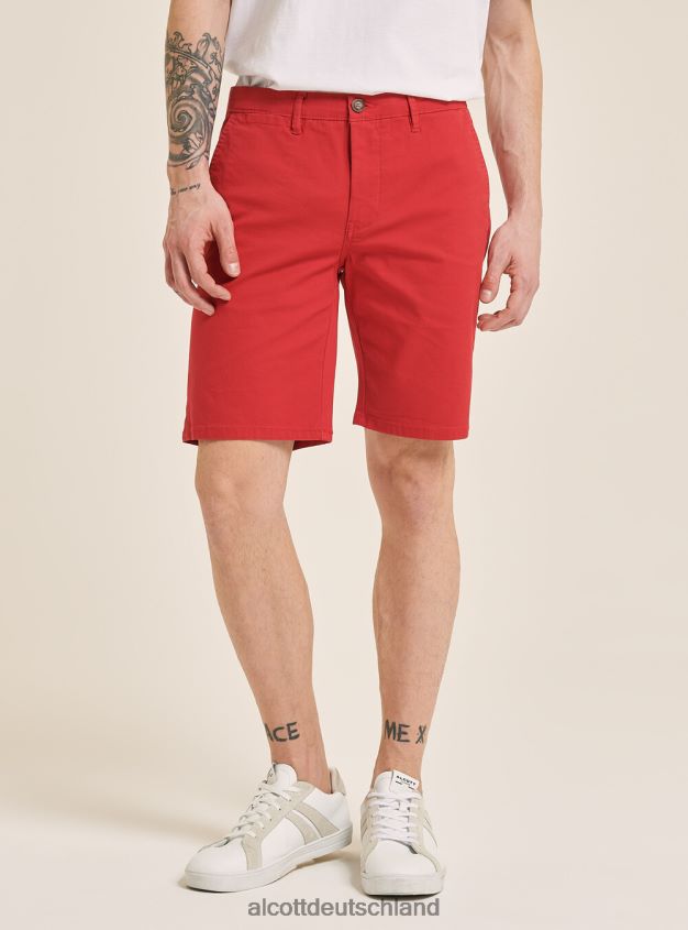 Kleidung de Alcott Männer Schlichte Bermudashorts aus Twill blaue Marine 88J68R718
