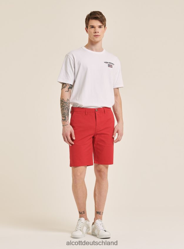 Kleidung de Alcott Männer Schlichte Bermudashorts aus Twill blaue Marine 88J68R718