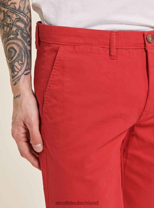 Kleidung de Alcott Männer Schlichte Bermudashorts aus Twill blaue Marine 88J68R718