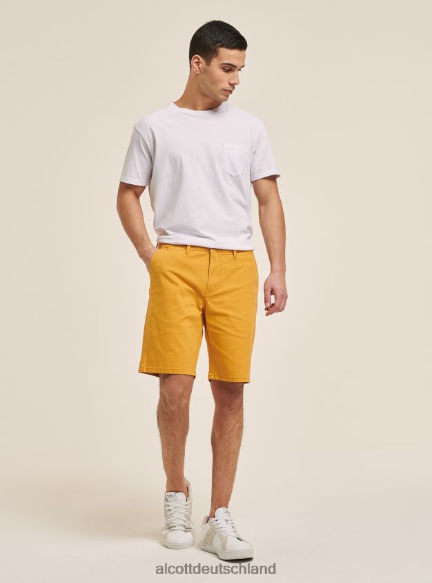 Kleidung de Alcott Männer Schlichte Bermudashorts aus Twill blaue Marine 88J68R945