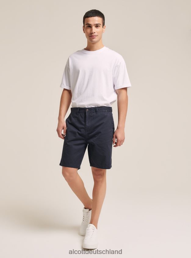 Kleidung de Alcott Männer Twill-Bermudashorts mit schlichter Passform na1 marine dunkel 88J68R1068