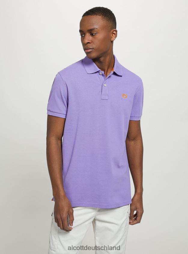 Kleidung de Alcott Männer Poloshirt aus Baumwollpiqué mit Stickerei wh3 weiß 88J68R1023