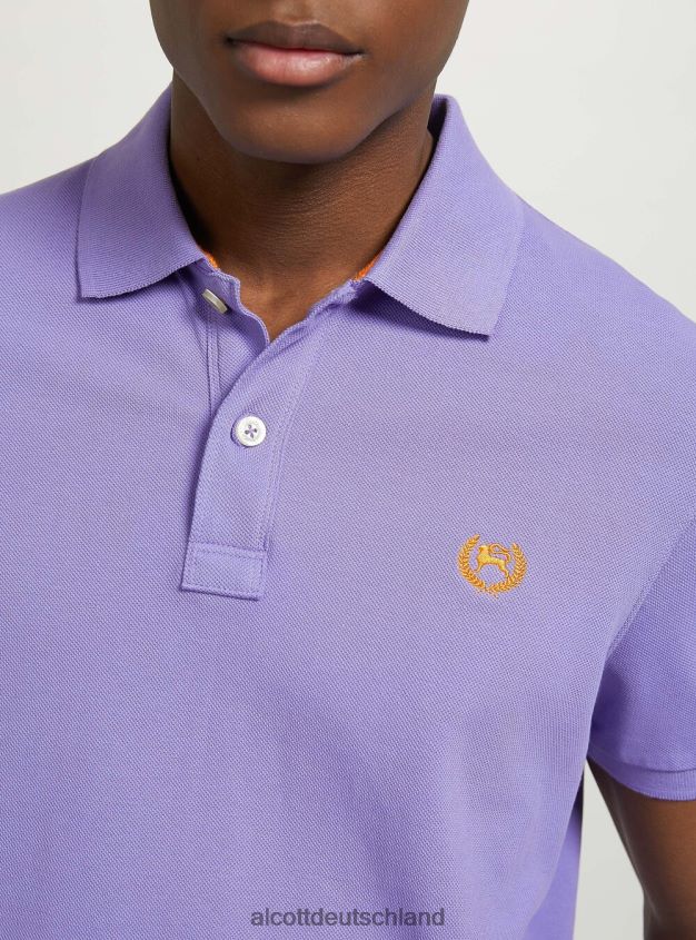 Kleidung de Alcott Männer Poloshirt aus Baumwollpiqué mit Stickerei wh3 weiß 88J68R1023