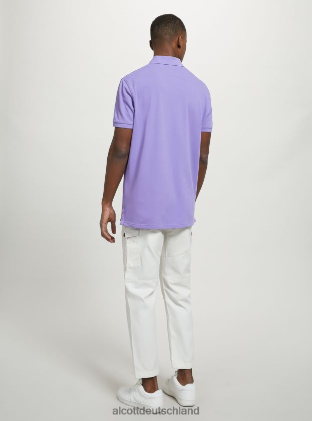 Kleidung de Alcott Männer Poloshirt aus Baumwollpiqué mit Stickerei wh3 weiß 88J68R1023