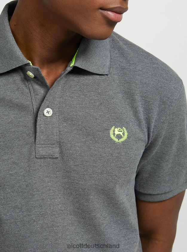 Kleidung de Alcott Männer Poloshirt aus Baumwollpiqué mit Stickerei wh3 weiß 88J68R1142