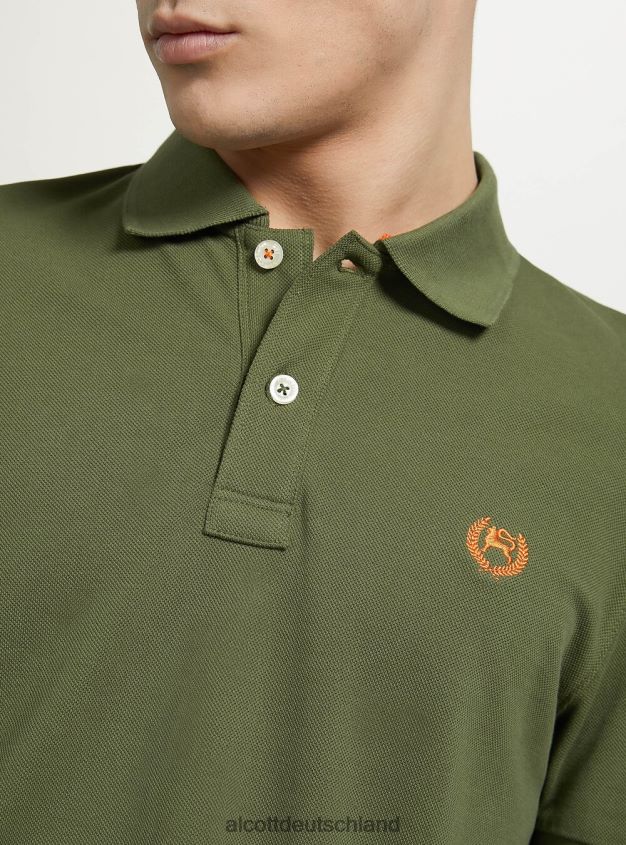 Kleidung de Alcott Männer Poloshirt aus Baumwollpiqué mit Stickerei wh3 weiß 88J68R1159