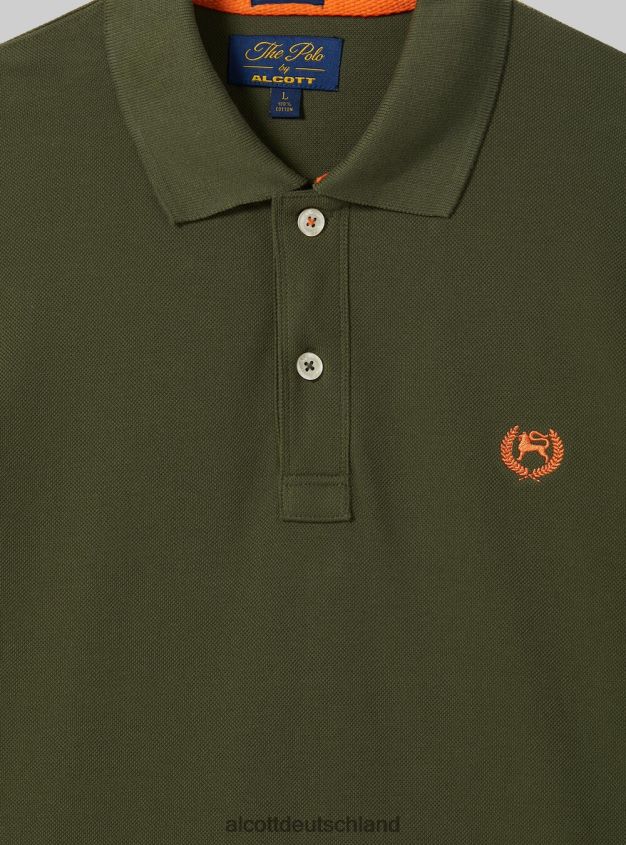 Kleidung de Alcott Männer Poloshirt aus Baumwollpiqué mit Stickerei wh3 weiß 88J68R1159
