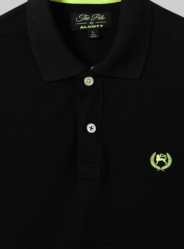Kleidung de Alcott Männer Poloshirt aus Baumwollpiqué mit Stickerei wh3 weiß 88J68R669