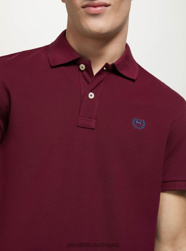 Kleidung de Alcott Männer Poloshirt aus Baumwollpiqué mit Stickerei wh3 weiß 88J68R771