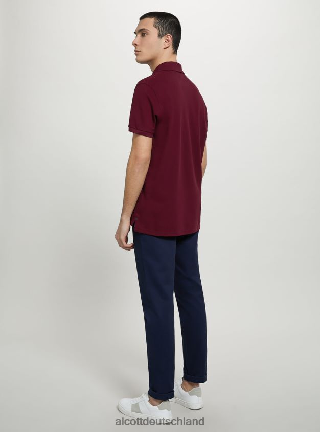 Kleidung de Alcott Männer Poloshirt aus Baumwollpiqué mit Stickerei wh3 weiß 88J68R771