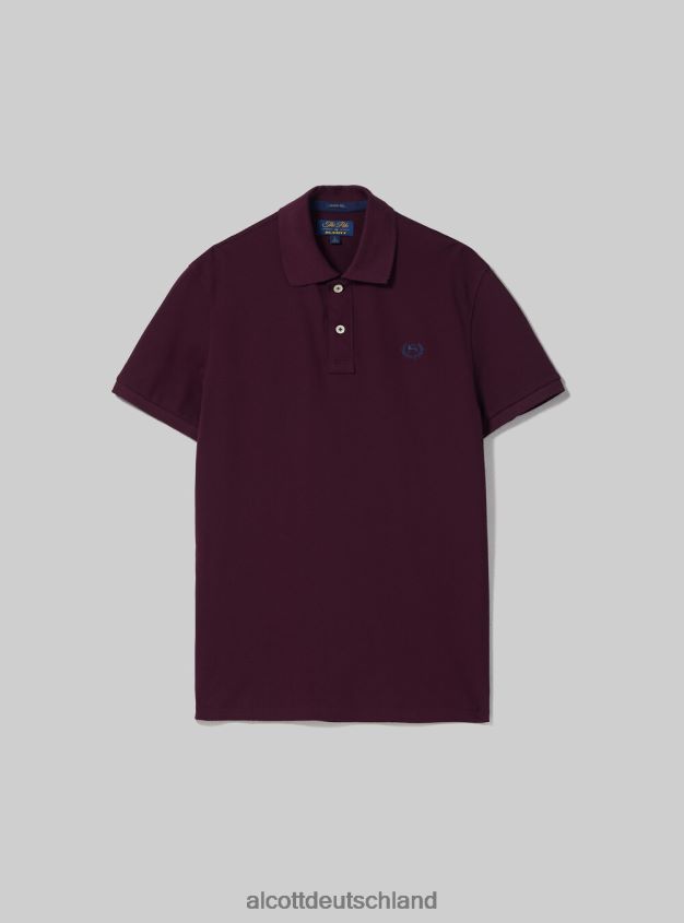 Kleidung de Alcott Männer Poloshirt aus Baumwollpiqué mit Stickerei wh3 weiß 88J68R771