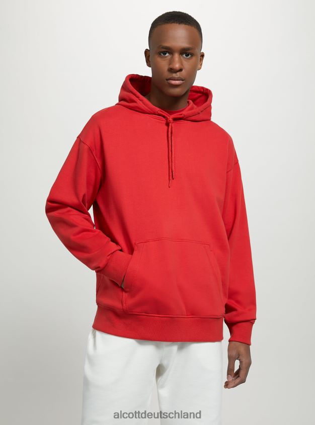 Kleidung de Alcott Männer Sweatshirt mit Kapuze und Beuteltasche wh1 naturweiß 88J68R647