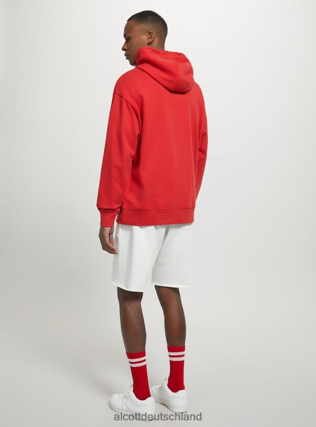 Kleidung de Alcott Männer Sweatshirt mit Kapuze und Beuteltasche wh1 naturweiß 88J68R647