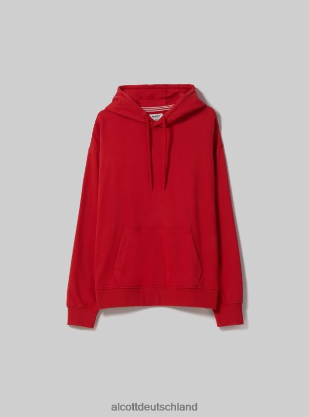Kleidung de Alcott Männer Sweatshirt mit Kapuze und Beuteltasche wh1 naturweiß 88J68R647