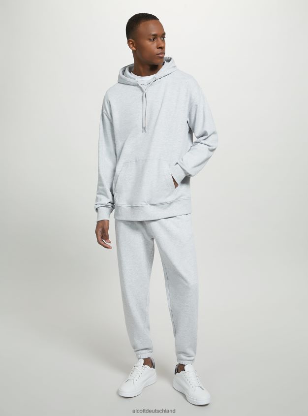 Kleidung de Alcott Männer Sweatshirt mit Kapuze und Beuteltasche wh1 naturweiß 88J68R683