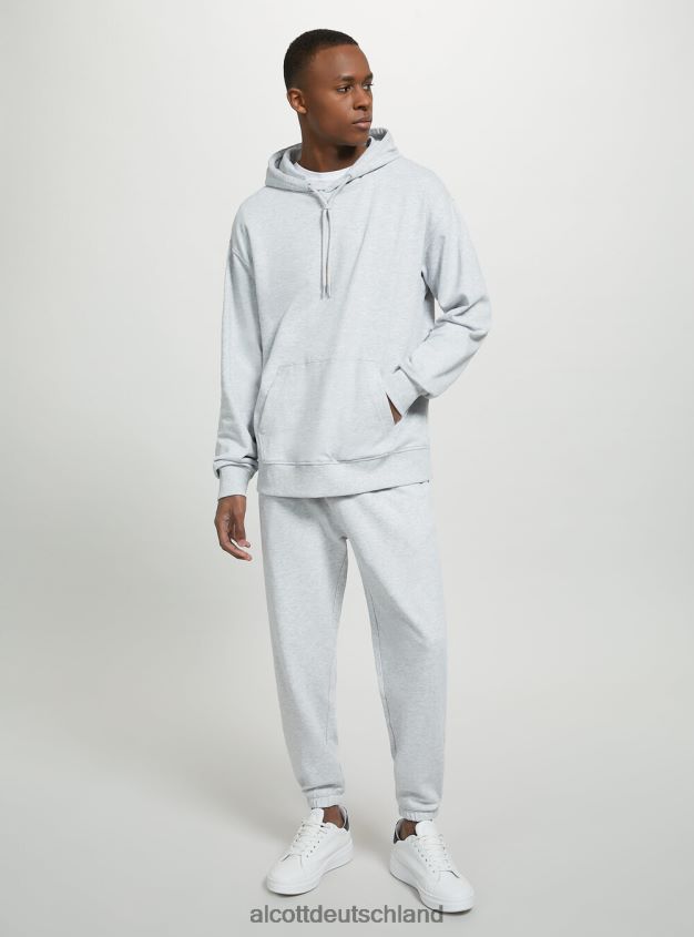 Kleidung de Alcott Männer Sweatshirt mit Kapuze und Beuteltasche wh1 naturweiß 88J68R683